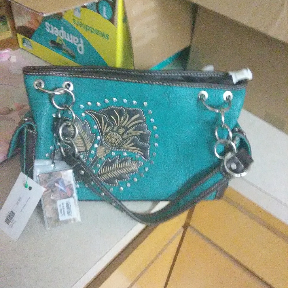 Blue Montana West Purse
